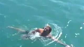 Real amateur wives in a hardcore orgy on a boat